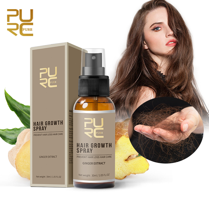 Hair Care Oil Serum - PURC Ginger Hair Spray Root olio
