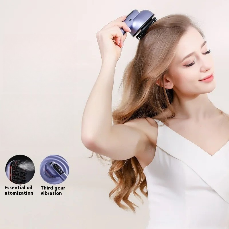 Hair Care Essential Oil Atomizing - Mini Pettine Massaggiante in Silicone per