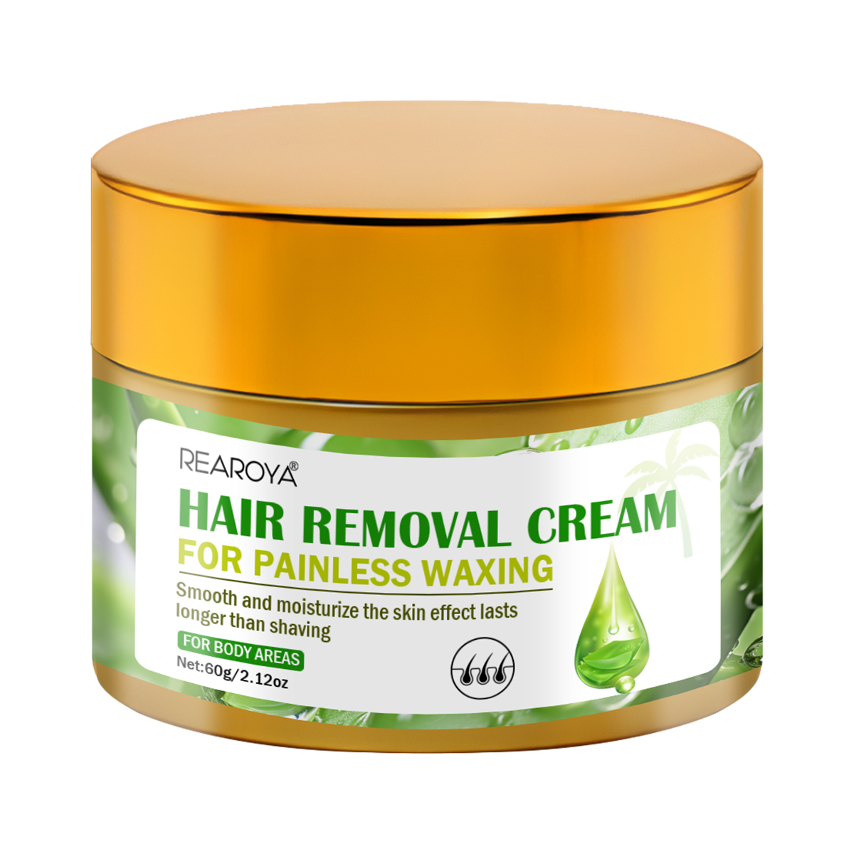 Hair Care With Aloe Vera - Crema depilatoria all'aloe Vera pulisce senza