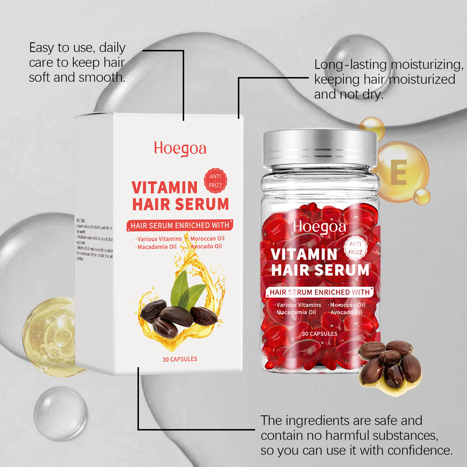 Capsule di siero per la cura d - Hair Care Oil Serum recensione e prezzo